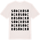 Vintage White t-shirt med Söderö ordlek t-shirt