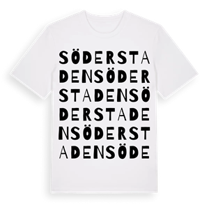 Söderstaden ordlek t-shirt – ekologisk bomull t-shirt från Pinshirt