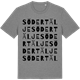 Mid Heather Gray t-shirt med Södertälje ordlek t-shirt