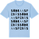 Blue Soul t-shirt med Södra Aspenäs ordlek t-shirt