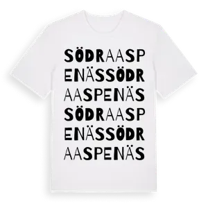 Södra Aspenäs ordlek t-shirt – ekologisk bomull t-shirt från Pinshirt