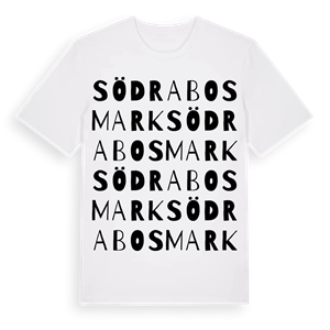 Södra Bosmark ordlek t-shirt – ekologisk bomull t-shirt från Pinshirt