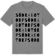 Mid Heather Gray t-shirt med Södra Botorp ordlek t-shirt