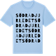 Blue Soul t-shirt med Södra Djurledet ordlek t-shirt