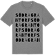 Mid Heather Gray t-shirt med Södra Grantorp ordlek t-shirt