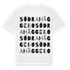 White t-shirt med Södra Häggebo ordlek t-shirt