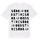 Södra Hornstäve ordlek t-shirt