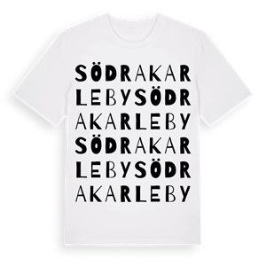 Södra Karleby ordlek t-shirt – ekologisk bomull t-shirt från Pinshirt