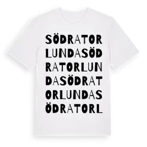 Södra Torlunda ordlek t-shirt – ekologisk bomull t-shirt från Pinshirt