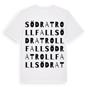 Södra Trollfall ordlek t-shirt – ekologisk bomull t-shirt från Pinshirt