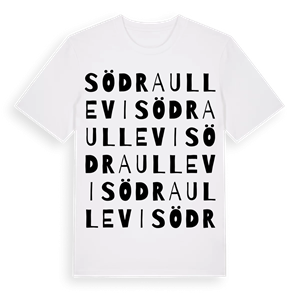 Södra Ullevi ordlek t-shirt – ekologisk bomull t-shirt från Pinshirt