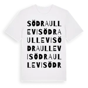 Södra Ullevi ordlek t-shirt – ekologisk bomull t-shirt från Pinshirt