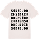Vintage White t-shirt med Södreudden ordlek t-shirt