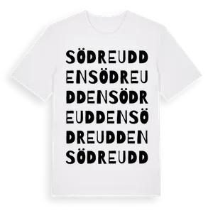 Södreudden ordlek t-shirt – ekologisk bomull t-shirt från Pinshirt
