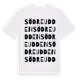 White t-shirt med Södreudden ordlek t-shirt
