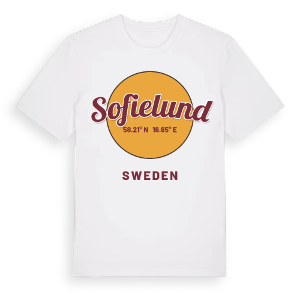 Sofielund cirkel t-shirt – ekologisk bomull t-shirt från Pinshirt