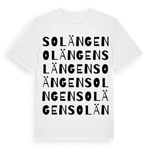 Solängen ordlek t-shirt – ekologisk bomull t-shirt från Pinshirt