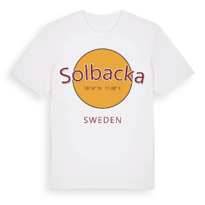 Solbacka cirkel t-shirt – ekologisk bomull t-shirt från Pinshirt