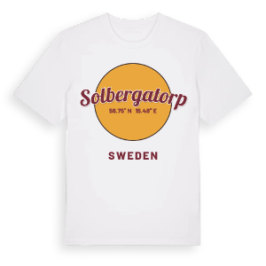 Solbergatorp cirkel t-shirt – ekologisk bomull t-shirt från Pinshirt