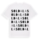 Soldala ordlek t-shirt