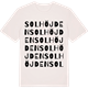 Vintage White t-shirt med Solhöjden ordlek t-shirt