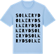Blue Soul t-shirt med Solkeryd ordlek t-shirt