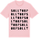 Pink Cotton t-shirt med Solltorp ordlek t-shirt