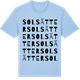 Blue Soul t-shirt med Solsätter ordlek t-shirt