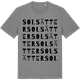 Mid Heather Gray t-shirt med Solsätter ordlek t-shirt