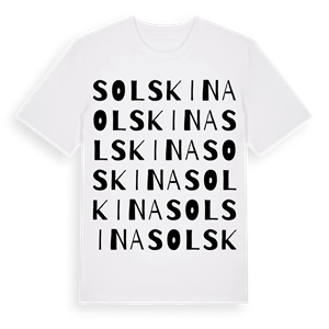 Solskina ordlek t-shirt – ekologisk bomull t-shirt från Pinshirt