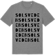 Mid Heather Gray t-shirt med Solsveden ordlek t-shirt