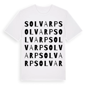 Solvarp ordlek t-shirt – ekologisk bomull t-shirt från Pinshirt