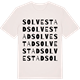 Vintage White t-shirt med Solvestad ordlek t-shirt