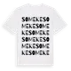 White t-shirt med Someke ordlek t-shirt