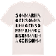 Vintage White t-shirt med Sommarhagen ordlek t-shirt