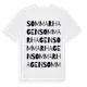White t-shirt med Sommarhagen ordlek t-shirt