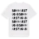 White t-shirt med Sommarstugan ordlek t-shirt
