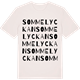 Vintage White t-shirt med Sommelyckan ordlek t-shirt