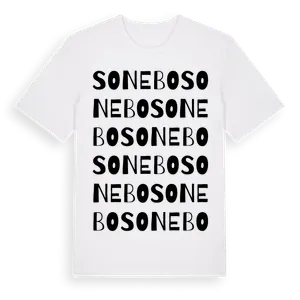 Sonebo ordlek t-shirt – ekologisk bomull t-shirt från Pinshirt