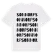 White t-shirt med Sonnorp ordlek t-shirt