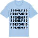 Blue Soul t-shirt med Sonorp ordlek t-shirt
