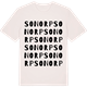 Vintage White t-shirt med Sonorp ordlek t-shirt