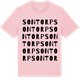 Pink Cotton t-shirt med Sontorp ordlek t-shirt