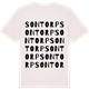 Vintage White t-shirt med Sontorp ordlek t-shirt
