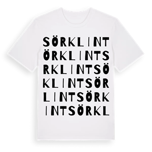Sör klint ordlek t-shirt – ekologisk bomull t-shirt från Pinshirt