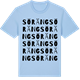 Blue Soul t-shirt med Söräng ordlek t-shirt
