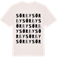 Vintage White t-shirt med Sörby ordlek t-shirt