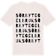 Vintage White t-shirt med Sörby Tegelbruk ordlek t-shirt
