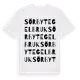 White t-shirt med Sörby Tegelbruk ordlek t-shirt
