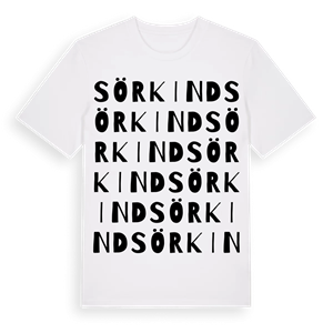 Sörkind ordlek t-shirt – ekologisk bomull t-shirt från Pinshirt